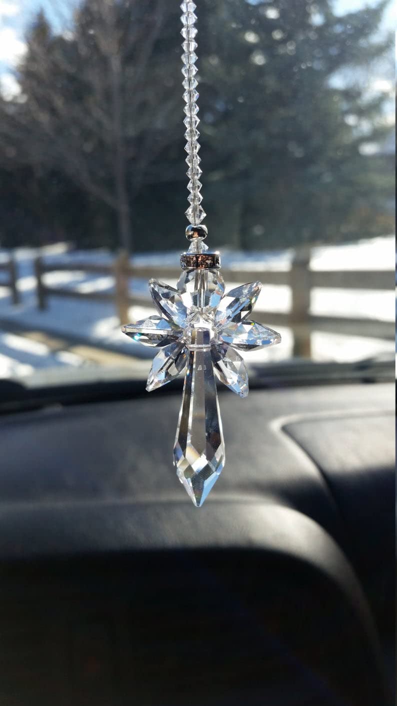 Light Wave Beautiful Sparkling Crystal Rainbow Sun-Catcher Ball Prism Pendant Hanging, Window, Garden, Balcony Hanging Ornament, Car Hanging (Model 17) - Image 2