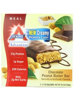 Atkins Advantage Bars, Chocolate Peanut Butter, 2.1-Ounce Bars 5 count, (Pack of 2) - pzsku/Z723237E959596625E78DZ/45/_/1740202404/644f097a-3339-4df6-a48a-d8c15b3a80ae