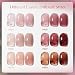 GAOY Rose Garden Jelly Gel Nail Polish of 6 Transparent Nude Red Pink Brown Colors Sheer Gel Polish Kit for Salon Manicure and Nail Art DIY at Home - Image 3