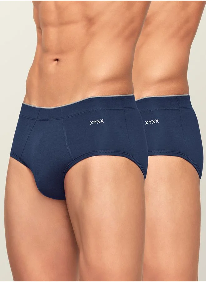 اكس واي اكس اكس Pack of 2 - Seam Detail Modal Briefs by Styli