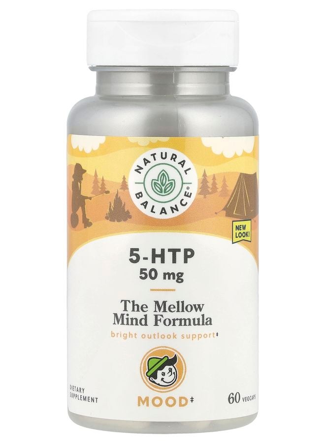 Natural Balance 5-HTP 50 ملغ 60 كبسولة نباتية - Image 1