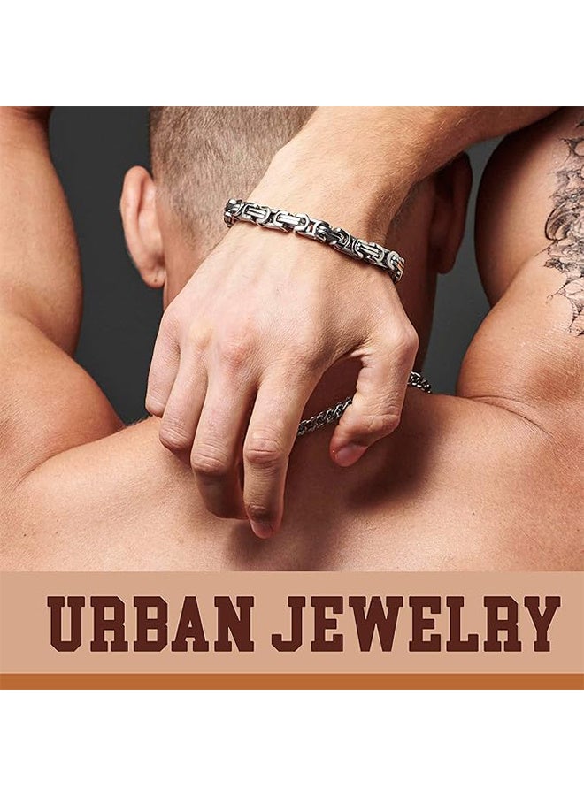 سوار التيتانيوم الرجالي الأنيق - مزيج مثالي بين الكلاسيكية والحداثة - Image 4