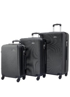 A set of 3 pieces of travel bags, with a solid structure made of ABS polycarbonate, size 20/24/28