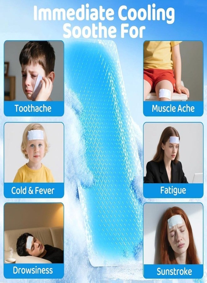 Megika Cooling Relief Fever Reducer, Cooling Patches, Headache Pads for Fever Discomfort, Pain Relief, Soothing Migraine, Toothache, Fatigue, Sunstroke, Sprain (Pack Of 6 Patch) - Image 3