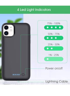 Phone Planet Battery Case for iPhone 11 Pro Max, 4500mAh Protective Portable Charging Case, Rechargeable Extended Battery Pack Power Backup Cover for Apple  - Image 2