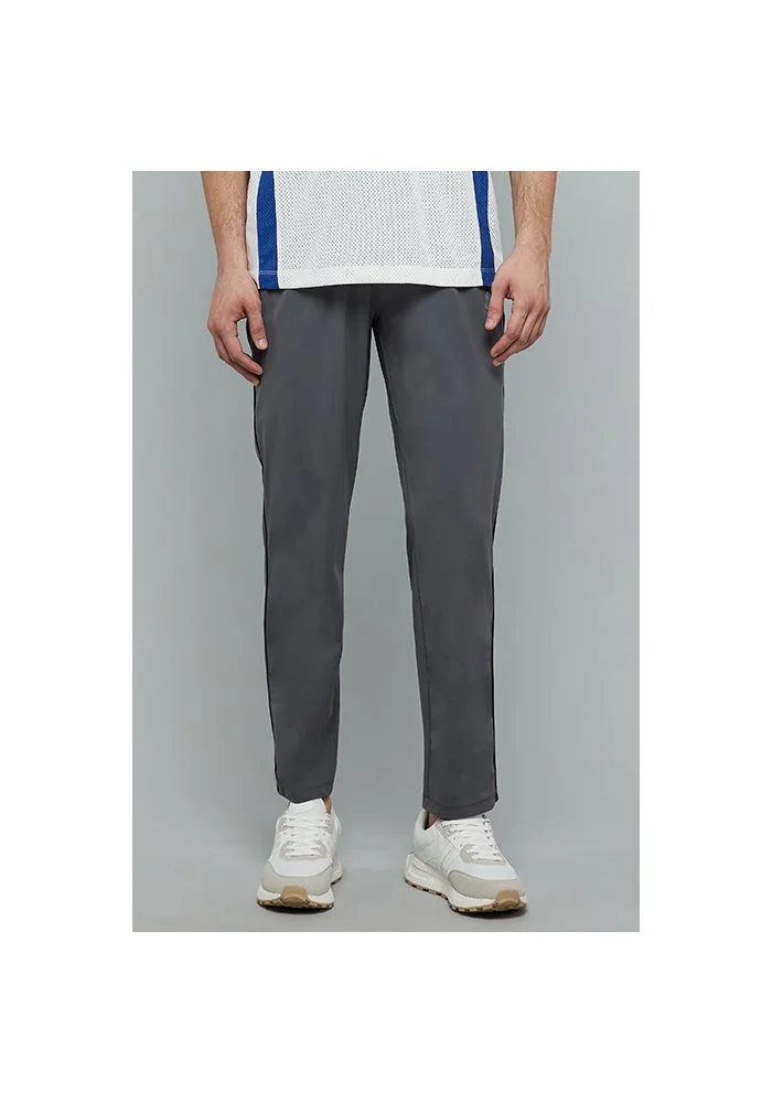 أر أند بي Solid Trakpants with Drawstring Waist