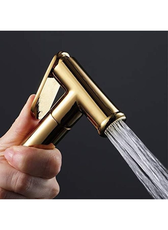 مرشاش بيديه ذهبي من النحاس المحمول لغسيل حفاضات القماش والنظافة الشخصية وتنظيف الأرضيات - Image 3