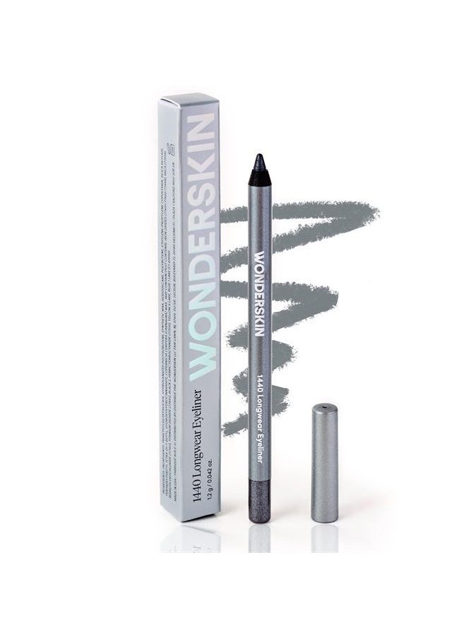 Wonderskin - 1440 Longwear Waterproof Eyeliner Pencil, Eye Makeup Pencil Eyeliner Waterproof Super Creamy Smudge Proof Eye Makeup (Oyster Blue) - Image 1