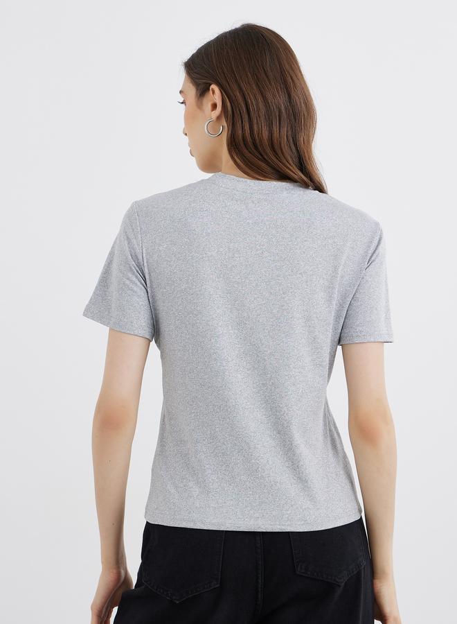 Take Two Slogan Print Regular Fit T-Shirt - Image 5