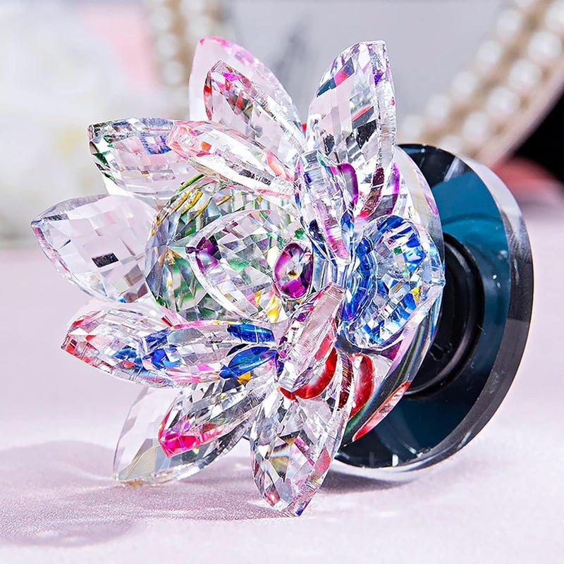 Trendifly Feng Shui Crystal Lotus Flower Vastu for Positive Energy Good Luck Home Office Decor Items Accessories - Image 3
