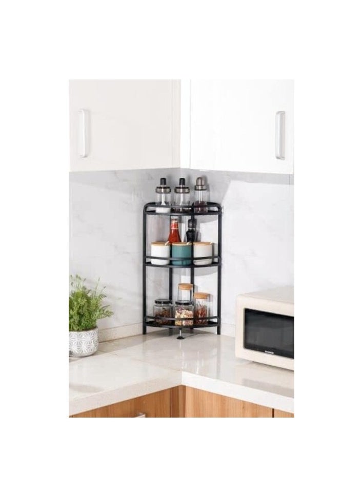 AtrauX 3-Tier Corner Spice Rack Organizer for Countertop  - Image 1