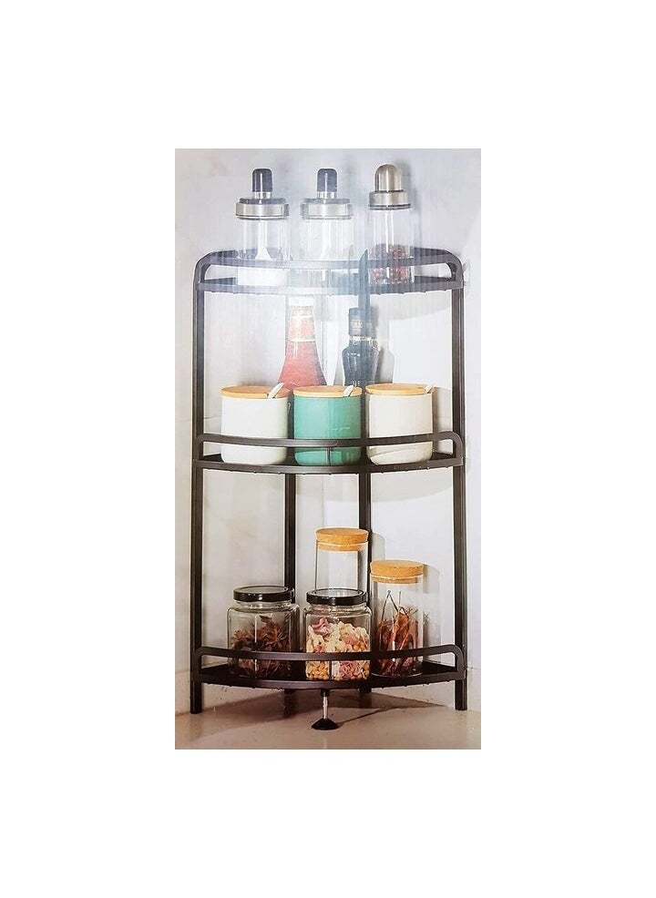 AtrauX 3-Tier Corner Spice Rack Organizer for Countertop  - Image 2