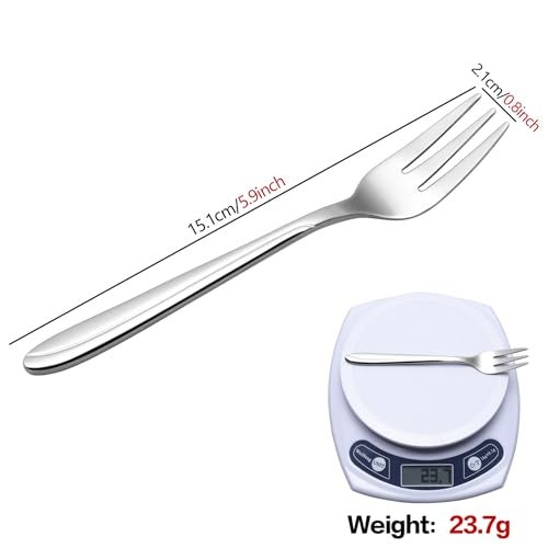 Anbers 12 Pieces Tiny Cocktail Forks, Stainless Steel Appetizer Fork Cake Fork - Image 4