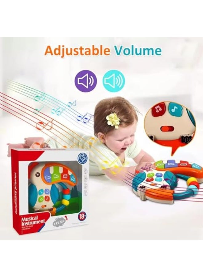 Baby Toddler Musical Toy, Newborn Rattles Toys, Light Up Toys with Sound and Light, Sensory Teething Activity Early Learning Educational Toy Gift for Toddler Ages 12 Months+ - Image 3