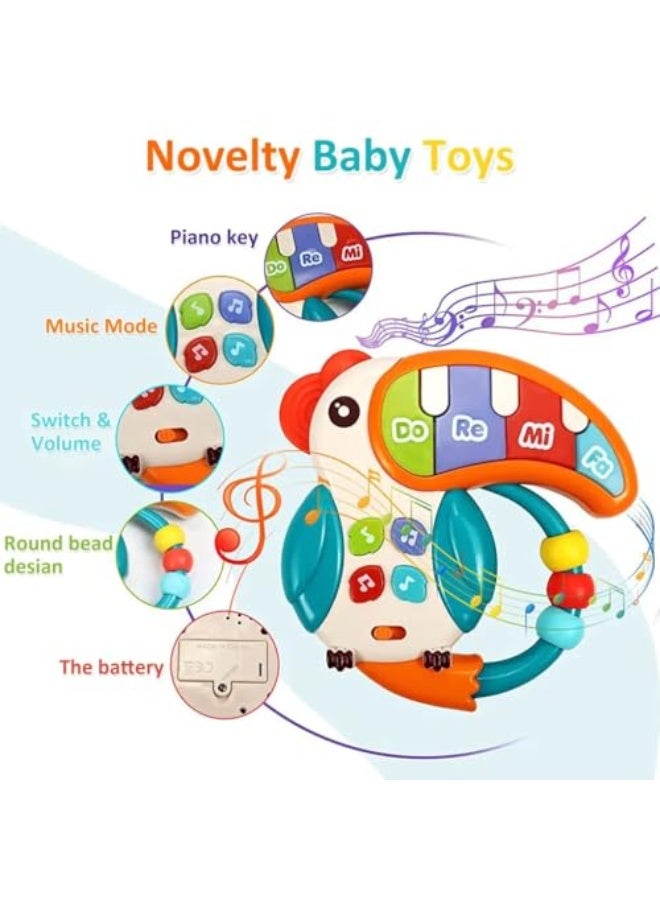 Baby Toddler Musical Toy, Newborn Rattles Toys, Light Up Toys with Sound and Light, Sensory Teething Activity Early Learning Educational Toy Gift for Toddler Ages 12 Months+ - Image 2