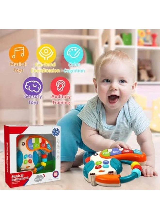 Baby Toddler Musical Toy, Newborn Rattles Toys, Light Up Toys with Sound and Light, Sensory Teething Activity Early Learning Educational Toy Gift for Toddler Ages 12 Months+ - Image 5