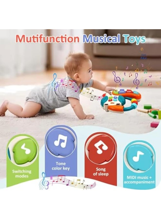 Baby Toddler Musical Toy, Newborn Rattles Toys, Light Up Toys with Sound and Light, Sensory Teething Activity Early Learning Educational Toy Gift for Toddler Ages 12 Months+ - Image 4