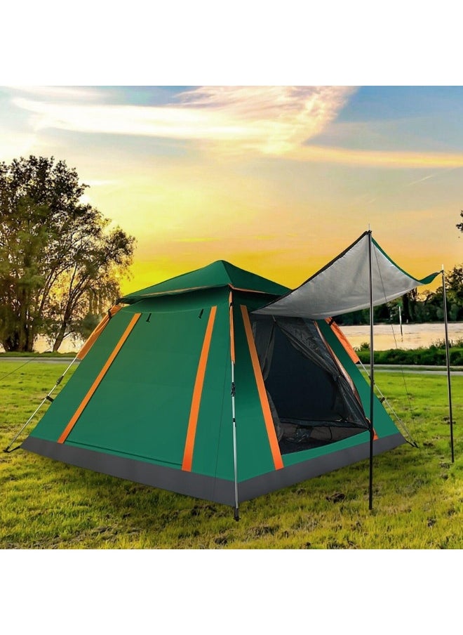 ECVV - ECVV 6 Person Camping Tent Family Tents Large Waterproof Tent with 2 Windows 2 Doors Available for Outdoor Sports Travel Beach Picnic | 240 * 240 * 155cm | Random Color | - Image 1
