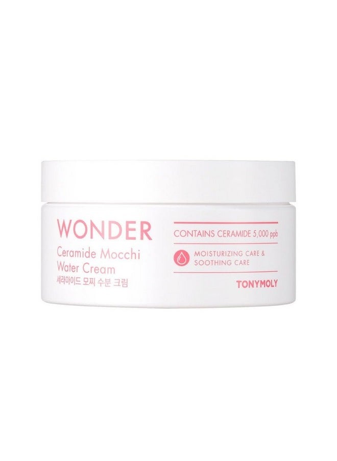 TONYMOLY Wonder Ceramide Mochi Water Cream 10.58Oz Hydrating & Skin Repairing For All Skin Types  - Image 1