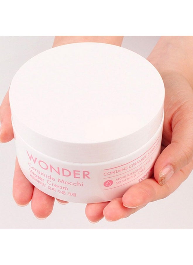TONYMOLY Wonder Ceramide Mochi Water Cream 10.58Oz Hydrating & Skin Repairing For All Skin Types  - Image 2