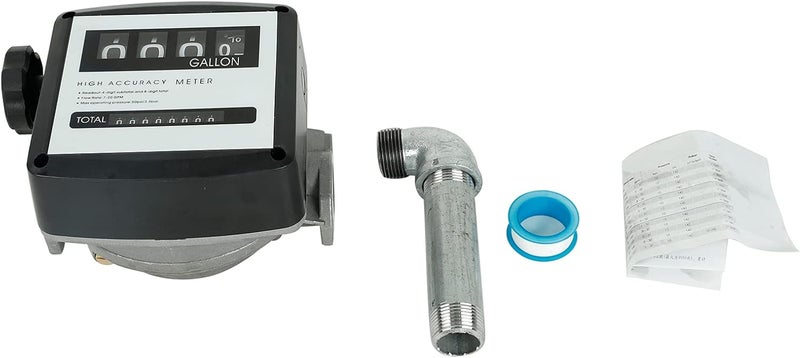 SUPERFASTRACING 1" Mechanical Fuel Flow Meter 7-20 GPM with 4-Digital Batch Display - Image 5