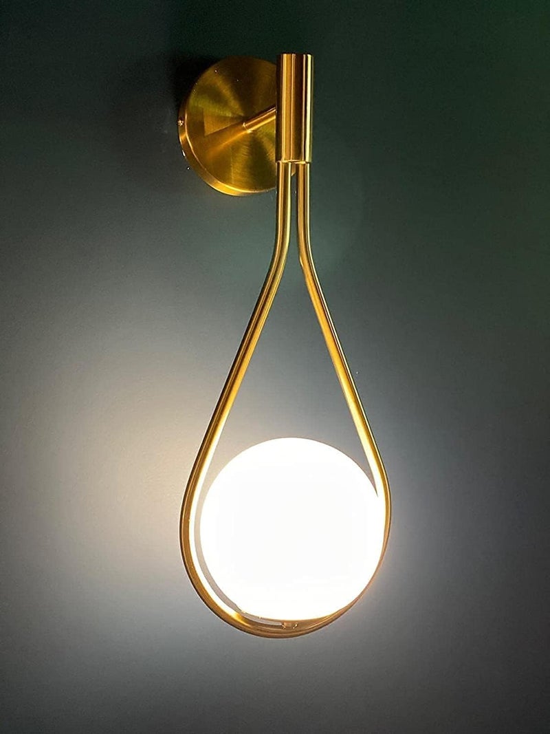 SVDK Metal Glob Shape Sconces E27 Holder LED Decorative Wall Decor Lamp for Living Room and Dining Hall WLIGHT06 - Image 1