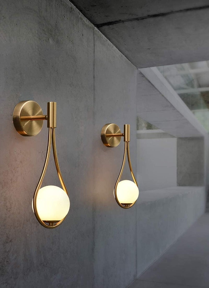 SVDK Metal Glob Shape Sconces E27 Holder LED Decorative Wall Decor Lamp for Living Room and Dining Hall WLIGHT06 - Image 3