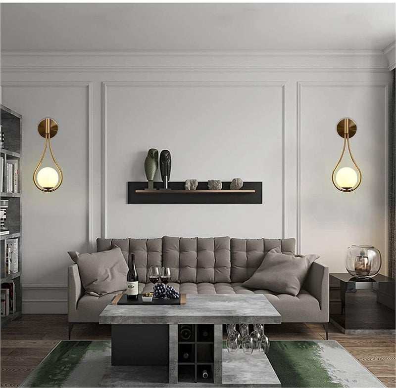 SVDK Metal Glob Shape Sconces E27 Holder LED Decorative Wall Decor Lamp for Living Room and Dining Hall WLIGHT06 - Image 5