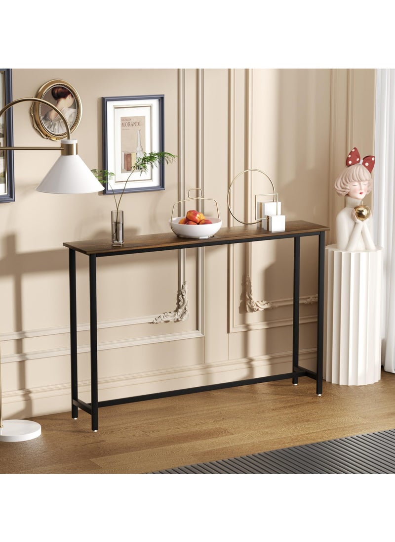 Chulovs - Chulovs Narrow Console Table, 120cm Small Entryway Table, Thin Sofa Table, Side Table, Display Table, for Hallway, Bedroom, Living Room, Foyer, Extra Long Entryway Table - Image 1