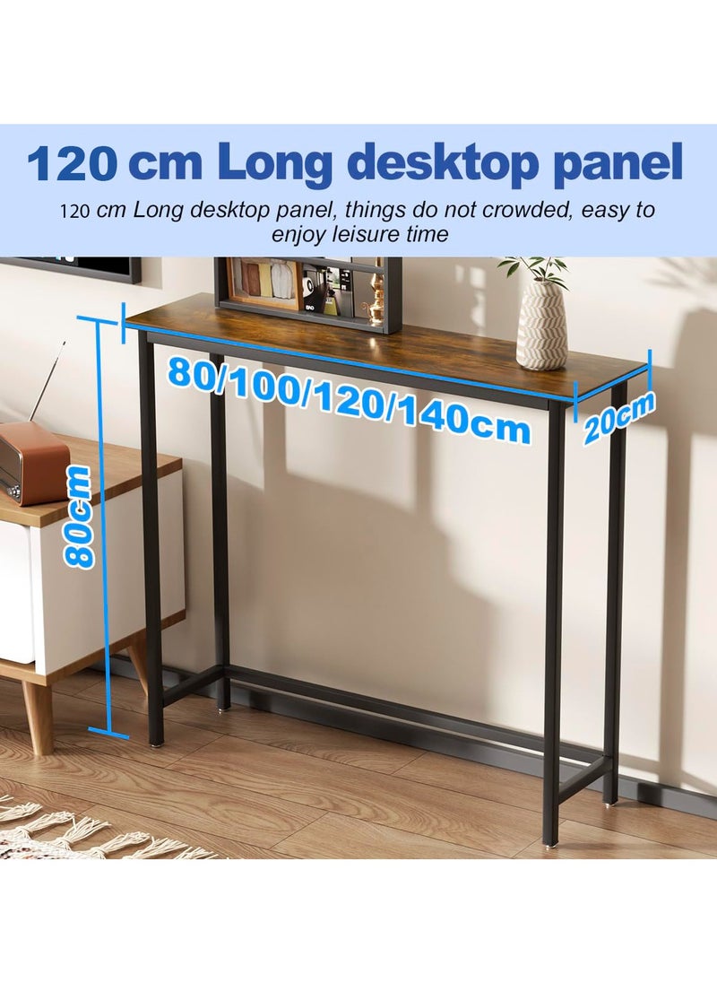 Chulovs - Chulovs Narrow Console Table, 120cm Small Entryway Table, Thin Sofa Table, Side Table, Display Table, for Hallway, Bedroom, Living Room, Foyer, Extra Long Entryway Table - Image 1