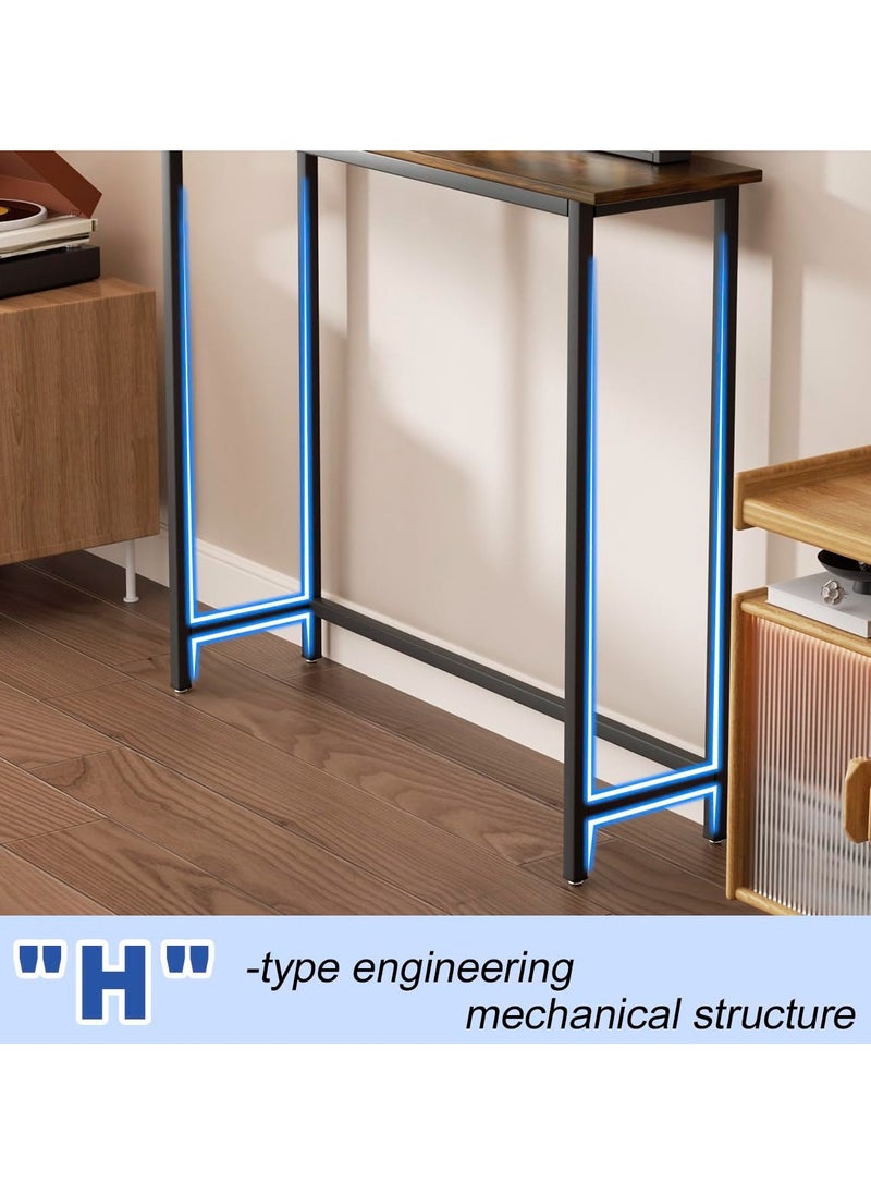 Chulovs - Chulovs Narrow Console Table, 120cm Small Entryway Table, Thin Sofa Table, Side Table, Display Table, for Hallway, Bedroom, Living Room, Foyer, Extra Long Entryway Table - Image 1