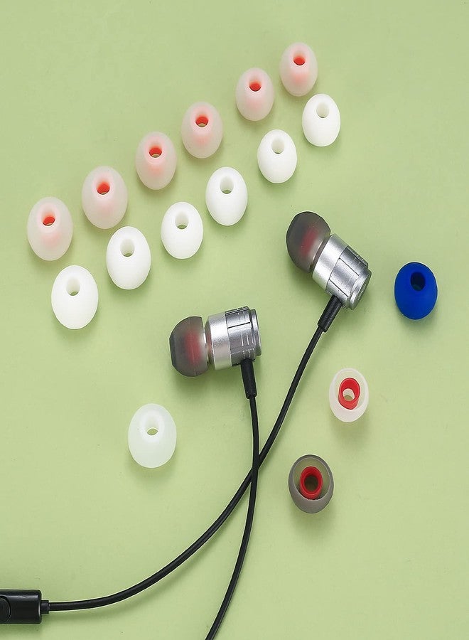 HexinYigjly 48 Pcs Earbuds Replacement Tips Silicone, Earbud Tips Earpads Replacement, Silicone Replacement Earbuds Tips for Bluetooth Earphones, 3 Sizes S/M/L, 8 Colors - Image 4