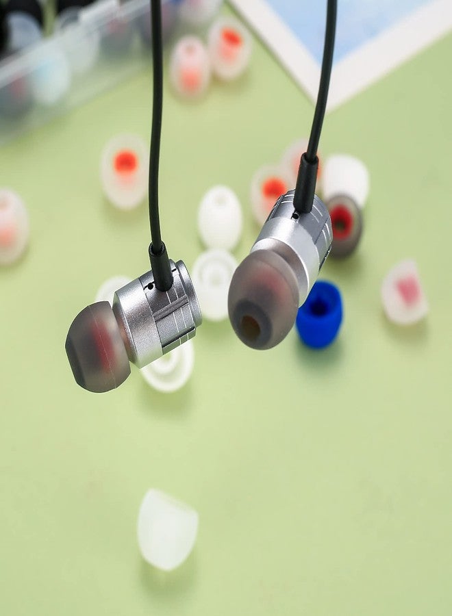 HexinYigjly 48 Pcs Earbuds Replacement Tips Silicone, Earbud Tips Earpads Replacement, Silicone Replacement Earbuds Tips for Bluetooth Earphones, 3 Sizes S/M/L, 8 Colors - Image 5