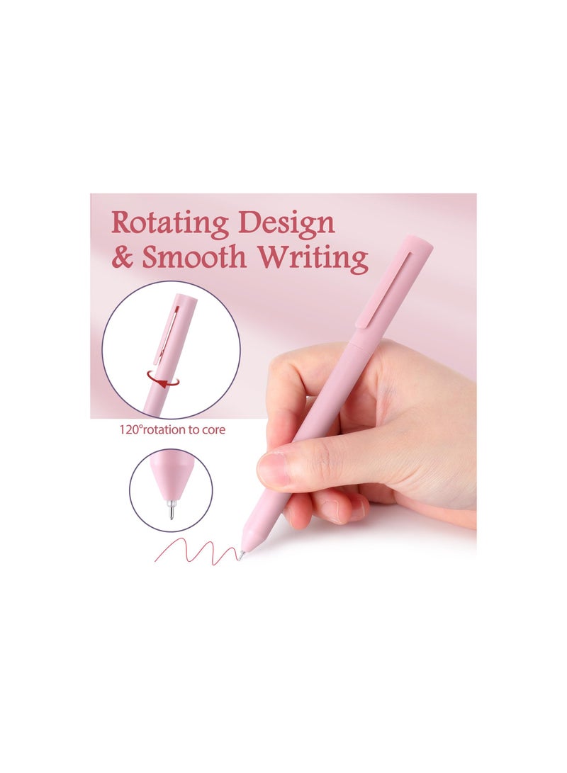 SOLARAE Pastel Gel Pens Set (6PCS) - Retractable Fine Point 0.5mm Colored Ink, Quick Dry & No Smear, Perfect for Note Taking, Journaling, and Aesthetic Writing Stationery. - Image 4