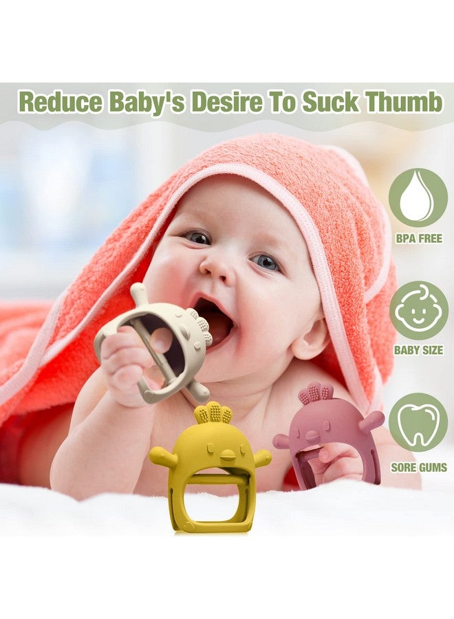 Newwiee 6 Packs Baby Teether Toy Silicone Teething Toys For Babies 0-12 Months Baby Pacifier Baby Chew Toys Anti Dropping Wrist Hand Teethers Mitten For Sucking Needs Soothing  - Image 5