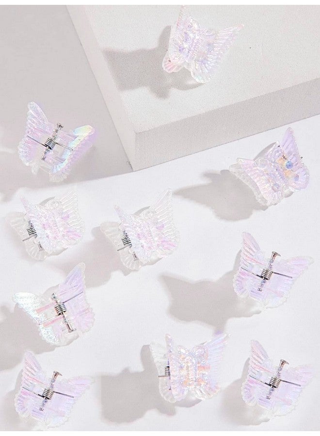Oomph! OOMPH Jewellery Combo fo 10 Shimmer Butterfly Mini Hair Claw/Hair Clip for Women & Girls Stylish Latest (HSSK107_AMR4) - Image 1