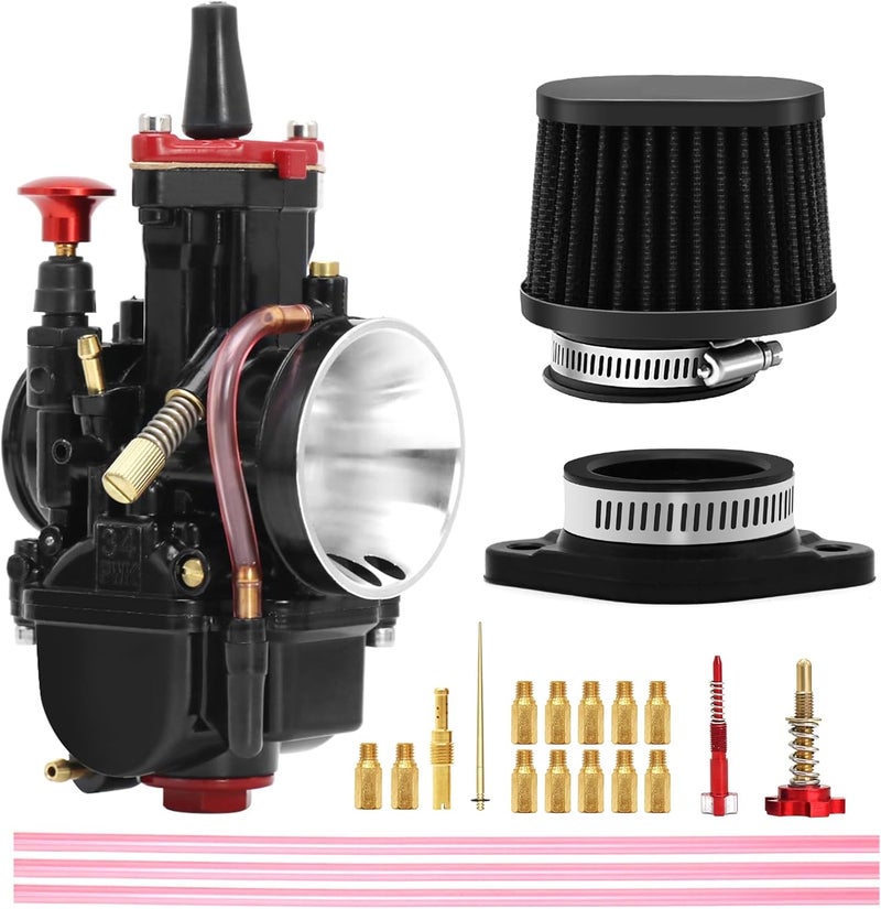 YWLUWEI PWK Carburetor Kit 30mm Racing Carb for 100cc to 160cc 2T 4T with Air Filter and Main Jets - Image 1