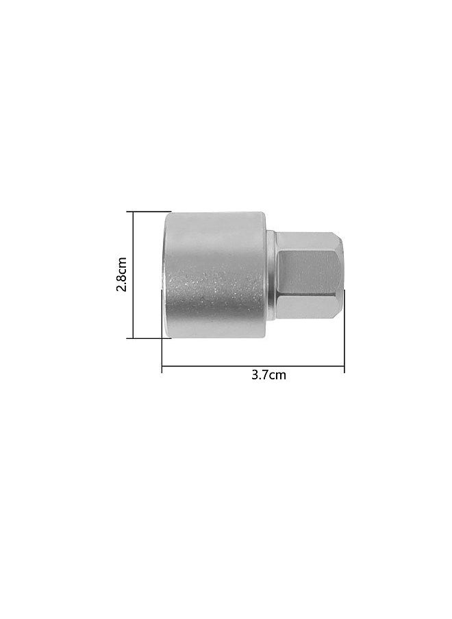 Generic - Anti-theft Screw Socket Wrench Tool Security Master Locking Wheel Nut Key 809 / J 17mm Socket Replacement for Audi A6 A3 A4 A5 TT - Image 1