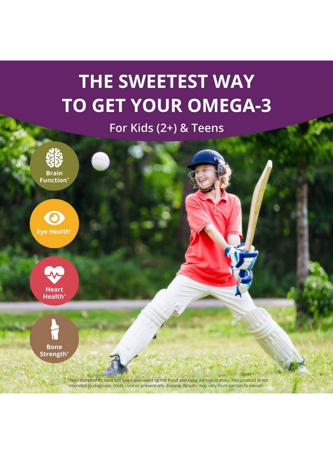 NuBest نيو بيست أوميغا 3 جومي للأطفال والمراهقين مع زيت بذور الكتان | يدعم نمو الدماغ، الوضوح العقلي، التركيز، وصحة العين | بدون سكر مضاف | نكهة برتقال لذيذة | 60 جومي نباتي متميز - Image 4