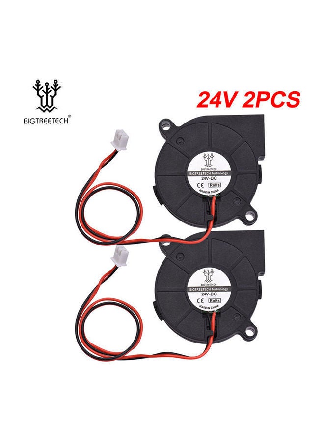 NIBEMINENT 2-Piece Cooling Fan For 3D Printer 50x50x15mm Black - Image 4