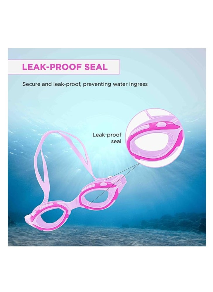 ENDLESS  EL1001 Swimming Goggle with Anti-Fog and UV Protection | Material : Silicon, Rubber | Attached Ear Buds and Adjustable Strap | Soft Silicone Gasket for Leak Proof | With Hard Case  - Image 4