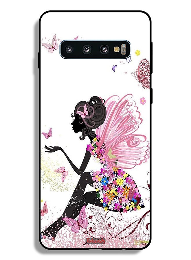 Tolwak Samsung Galaxy S10 Plus Protective Case Cover Butterfly Girl Artwork - Image 2
