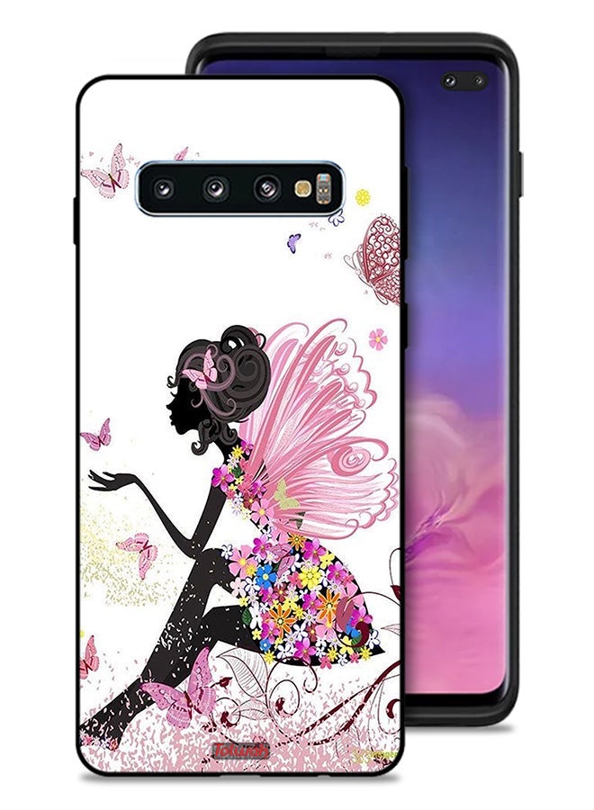 Tolwak Samsung Galaxy S10 Plus Protective Case Cover Butterfly Girl Artwork - Image 1