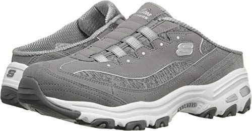 SKECHERS حذاء سكيشرز سبورت للنساء، تصميم عصري مرن، رمادي/أبيض، 9 M US - Image 1