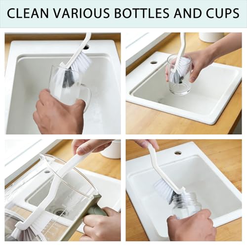 LLQ Crevice Cleaning Brush Set, Hard Bristle Gap Scrubber Tools for Bathroom Grout, Window Tracks & Shower Doors, Deep Cleaning Home Essentials & Practical Housewarming Gifts 12-Pack - Image 4