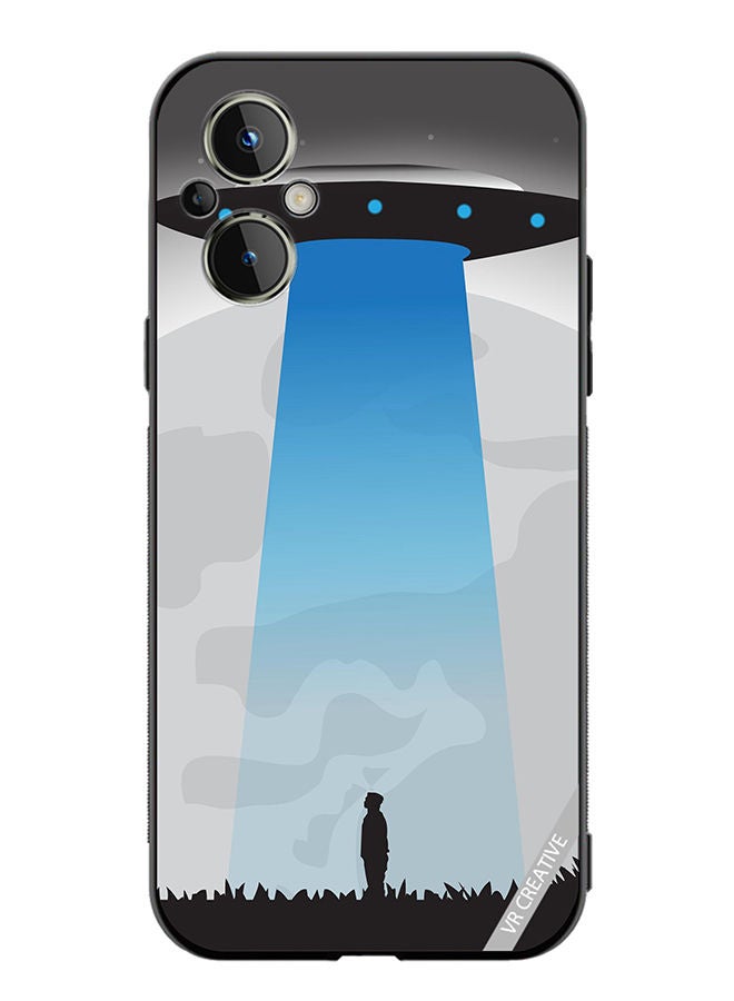 VR CREATIVE Protective Case Cover For OnePlus Nord N20 5G Ufo Sighting In Full Moon Design Multicolour - Image 1