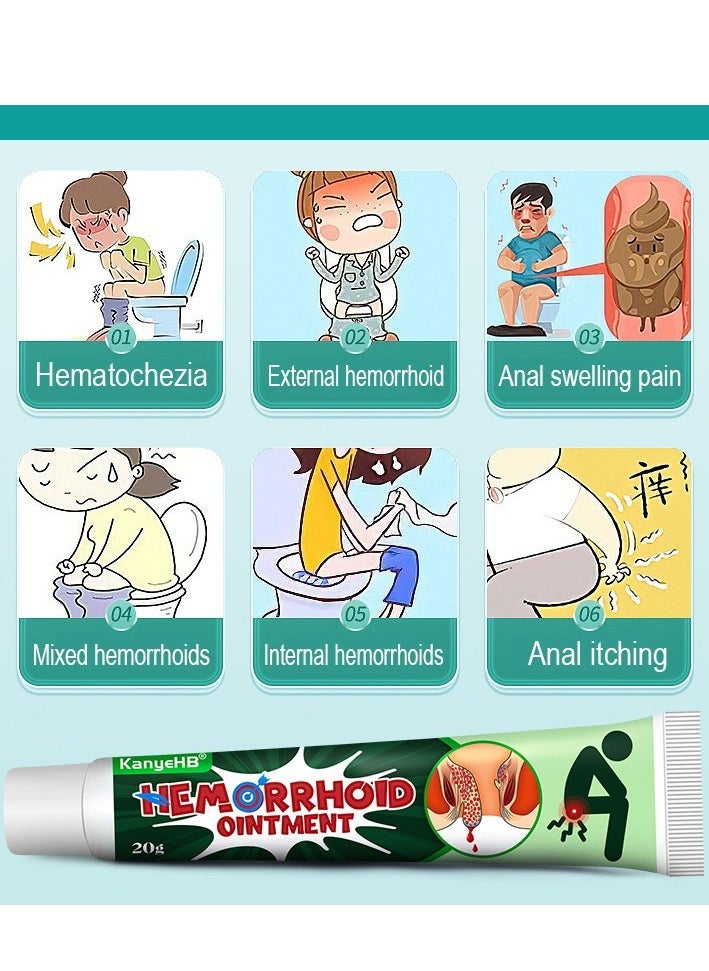 KanyeHB - Natural Herbal Hemorrhoids cream - External and Internal Hemorrhoids Treatment with 100% Natural Herbal Extracts Formula - Image 1