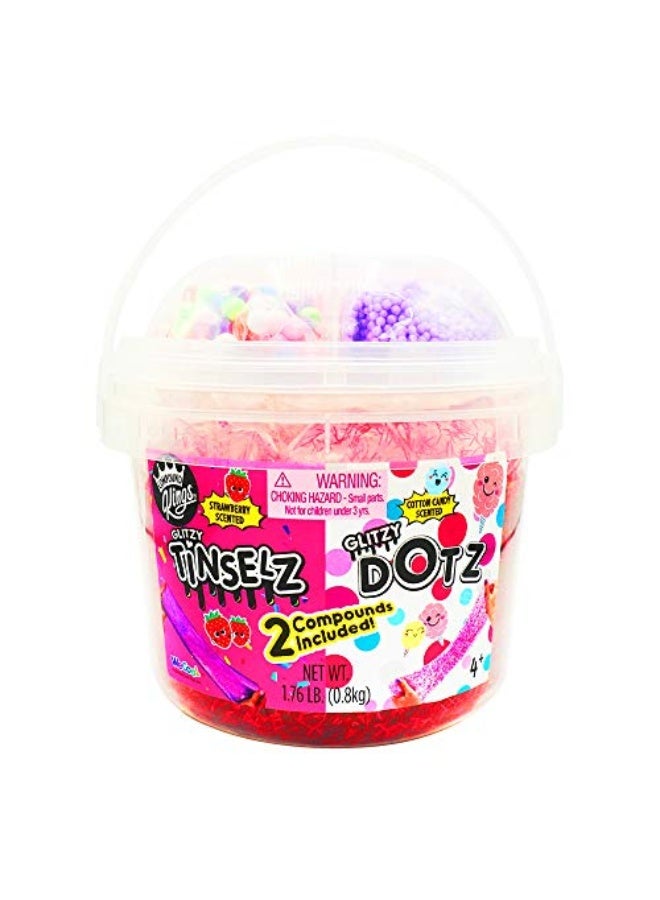 WeCool Strawberry Scented Modeling Clay Bucket with Decorating Accessories - 800 grams - Image 1