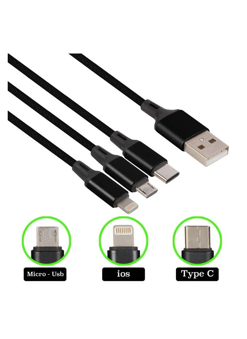 جو-ديز - شاحن متنقل محول طاقة في 220 فولت خارج 5 فولت أو 9 فولت شحن سريع 3.0 كابل Micro USB شاحن سريع HW-059200BHQ - Image 1