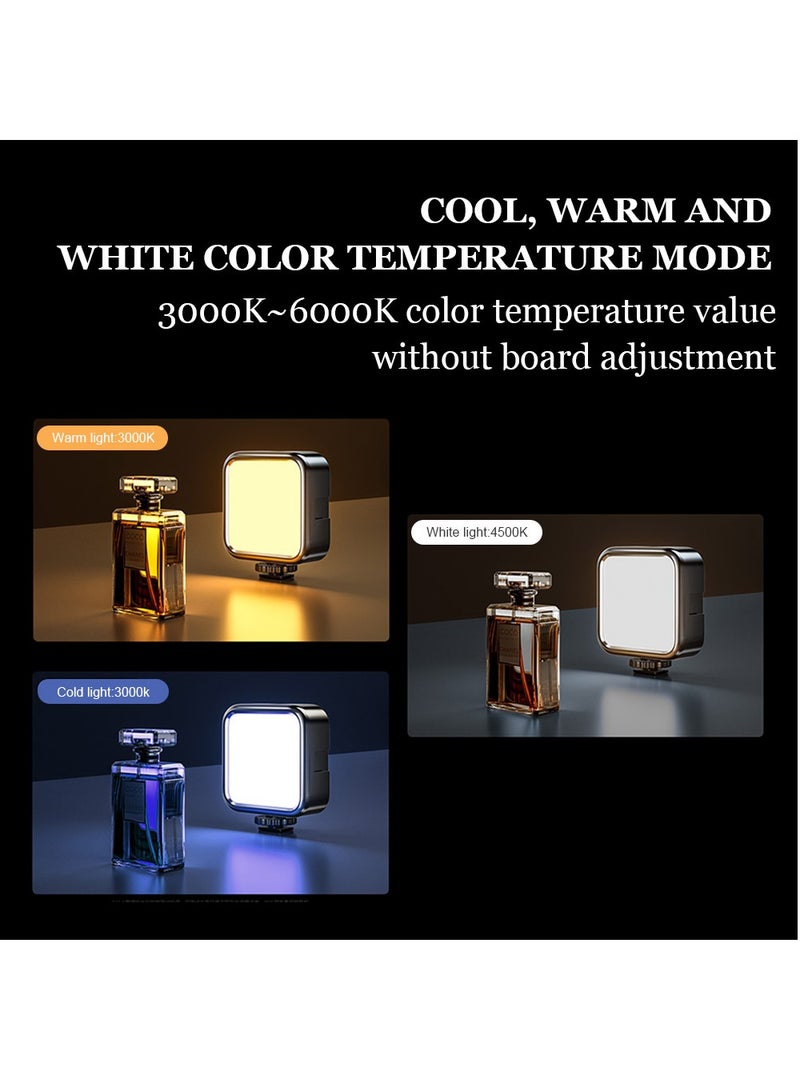 فلاشهوك أضواء فيديو 3 ألوان مع مشبك، ضوء تعبئة LED للجيب، 360 درجة ألوان كاملة، 1200 مللي أمبير قابلة لإعادة الشحن، 3000-6000 كلفن قابلة للتعتيم للتصوير الفوتوغرافي ومؤتمرات الفيديو وTikTok - Image 4